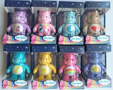 Care Bears Collectible Flocked Figures, Full Set of 8, 3' Poseable Figures. BNIB