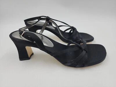 Sandalias de tacón para mujer Show Off Sa con tiras tela negra 9M UL44514SA Foto 1 de 4