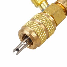 Valve Core Remover Installer 1/4'&5/16' Port Air Conditioning Line Repair Tools