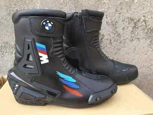 Botas de montar para motocicletas BMW Motorrad de cuero genuino zapatos de carreras de motocicletas - Imagen 1 de 2