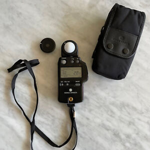 Konica Minolta Auto Meter VF professional photography light meter, with case