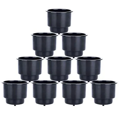 40件装黑色嵌入式塑料杯饮料罐架适用于船用房车 — 第 1/4 张图片