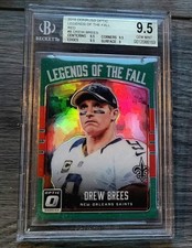Brees "OPTIC - LEGENDS OF THE FALL - RED" SP PARALLEL💥SER#D /99💎BGS GEM POP 1