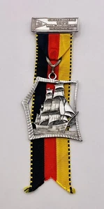 1975 German Hiking Medal 6 Int Volkswandertag Marine Kameradschaft Heidenheim - Imagen 1 de 10