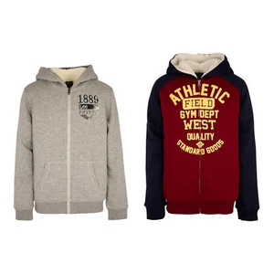 Lee Full Zip Sherpa Lined Hooded Sweatshirt for Youth Boys - Picture 1 of 3