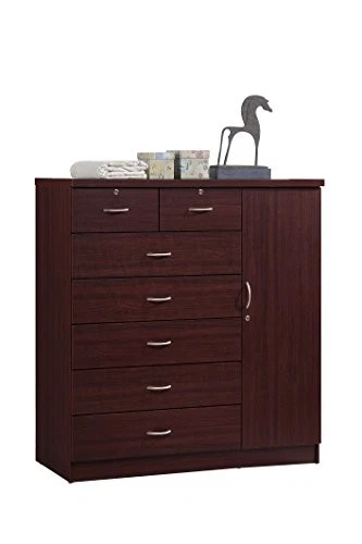 Hodedah 7 Drawer Jumbo Chest Hi71dr Finish Mahogany