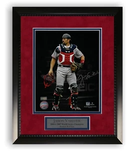 Jason Varitek Signed Autographed 8x10 Photo Framed to 11x14 - Picture 1 of 1