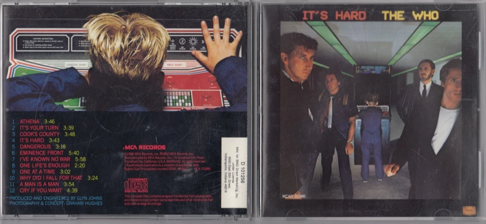 The Who - It’s Hard CD 1982 EARLY JVC PRESS MCAD-25986 Foto 1 de 4