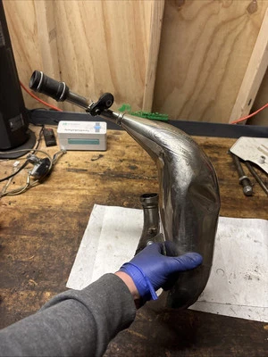 KTM 85 SX 2019 FMF tubo de cabezal de escape graso de fábrica 85 SX TC 2018-2021 Foto 1 de 4