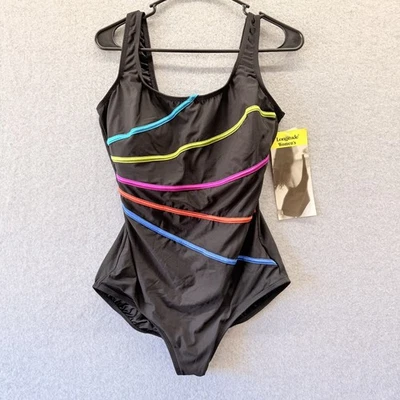 LONGITUDE SWIMSUIT feel the fit FAN ONE PIECE Womens SIZE 18W tummy control NWT - Image 1 of 4