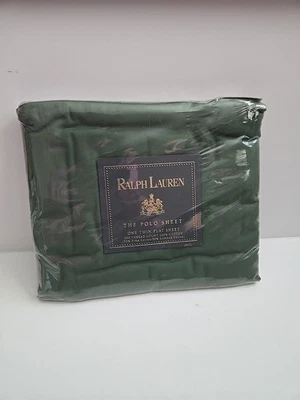 De Colección Ralph Lauren LA HOJA POLO Forest Geen Doble Hoja Plana Nuevo de Lote Antiguo Foto 1 de 4