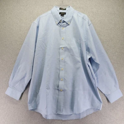 Cambridge Classics Shirt Mens 17.5 34/35 Wrinkle Free Oxford Button Long Sleeve - Image 1 of 4