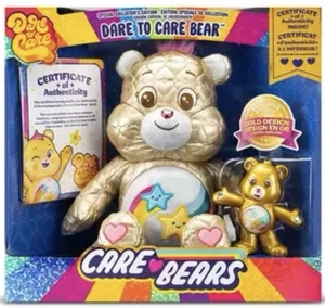"Felpa Care Bears Gold Dare To Care Bear edición especial para coleccionistas de 13,7""" - Imagen 1 de 9