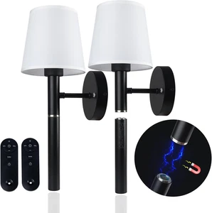 Battery Operated Wall Sconce Dimmable LED Wall Lights for Bedroom, Living Room - Picture 1 of 7
