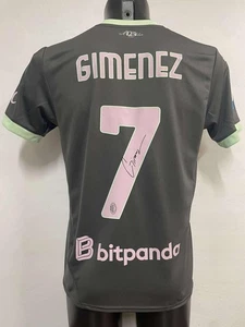 MAGLIA THIRD SERIE A "GIMENEZ 7" AUTOGRAFATA FIRMA SINGOLA AC MILAN 2024/2025 - Picture 1 of 2