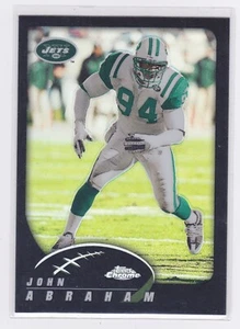 2002 Topps Chrome - Refractors Parallel #'d /599 - John Abraham #96 - Picture 1 of 2
