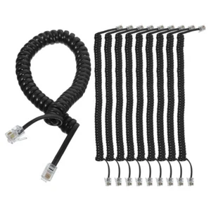 10 Pcs Replacement Cable Coiled Wire Landline Phone Cord - Zdjęcie 1 z 12