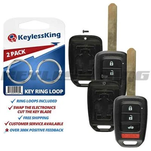2 New Replacement Keyless Entry Car Remote Key Fob Shell Case for MLBHLIK6-1T - Picture 1 of 4