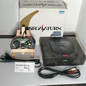 Console Sega Saturn SS Clear Skeleton Black Limited Questa è fantastica - Foto 1 di 12