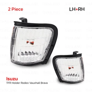 Pair Corner Lamp Lights Clear Len For Isuzu TF TFR Holden Rodeo 1998 - 2001 - Picture 1 of 9