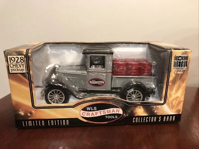 NEW Craftsman Sears Die-Cast Metal Collectible Bank Car-1928 Chevy Pickup (1/25) - Image 1 of 3