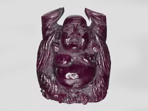 Escultura roja púrpura natural sin tratar rubí GII 285,42 quilates con certificación GII - Imagen 1 de 7