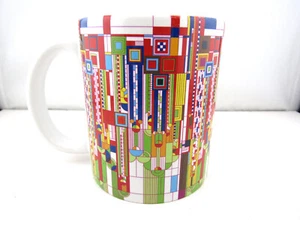 Saguaro Form Cactus Flower Frank Lloyd Wright Graphic Design Coffee Mug Red NOS - Picture 1 of 7