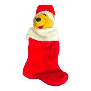 Medias de Navidad de colección Winnie the Pooh cabeza de peluche disney - Imagen 1 de 4