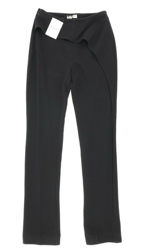 Pantaloni abiti neri Balenciaga da donna con rivestimento arricciacapelli L93907 taglia 38