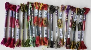 Lot of 20 DMC Coloris Variegated Embroidery Cross Stitch Floss - Picture 1 of 1