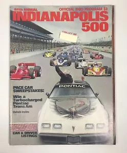 64th Annual 1980 Official Indianapolis 500 Program - Picture 1 of 8