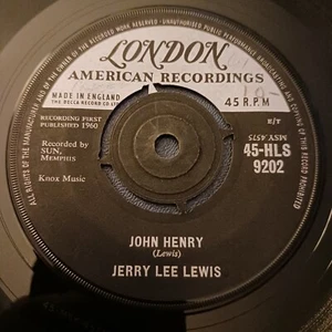 Jerry Lee Lewis – Hang Up My Rock And Roll Shoes / John Henry (London 45-HLS) - Picture 1 of 2