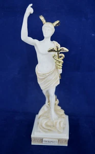 Escultura del Dios Hermes antigua estatua griega mensajero de los dioses antigua - Imagen 1 de 4