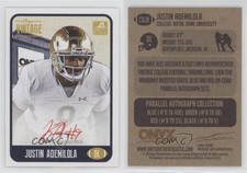 2021 Onyx Vintage College Auto Red Ink /25 Justin Ademilola #CAJU Auto