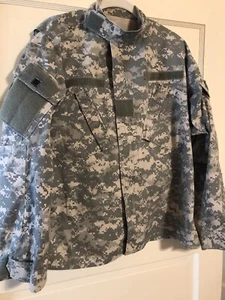 ACU Shirt Coat Medium Short USGI Digital Camo Green OD Ripstop Army Combat - Picture 1 of 4