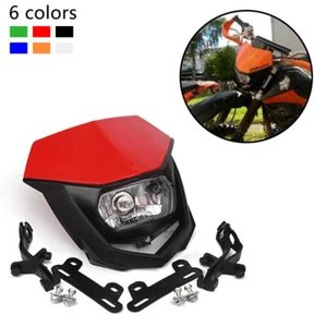 Off-Road Dirt-Bike Street Headlight Lamp Fit For Honda CRF 125 250 XR WRF - Picture 1 of 7