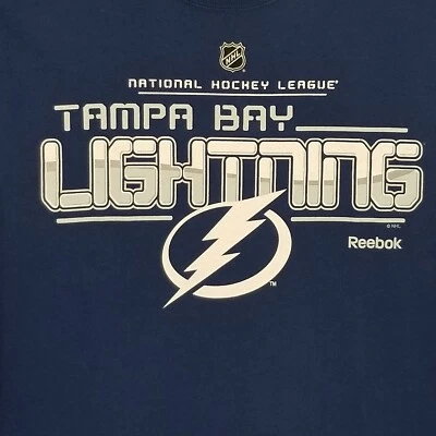 2011 Stanley Cup Playoffs Tampa Bay Lightning NHL T-Shirt Team Roster Blue Large - Image 1 of 4