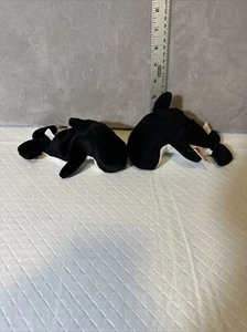 Ty Classic Beanie Baby - Waves the Whale - 1996 Retired, PE Pellets Set 2 - Picture 1 of 6