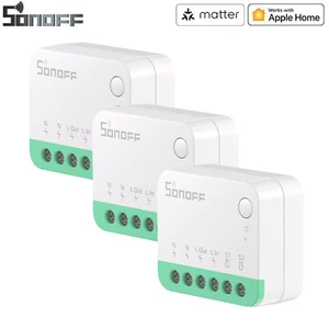 3x SONOFF MINIR4M Extreme WiFi Smart Licht Schalter Matter enabled APP Steuerung - Bild 1 von 12