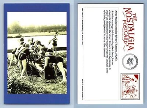 Nr Staines River Thames 1920s Sport Nostalgia Postcard Collectors Club Postcard - Picture 1 of 1
