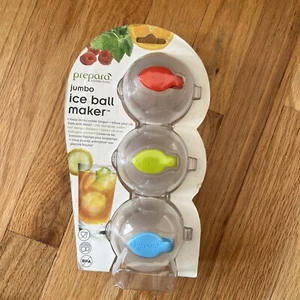 Prepara Ice Ball Maker, Jumbo, Multicolor, Set of 3 New Kitchen 3 Colors Cube - Picture 1 of 4