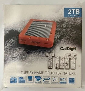 CalDigit Tuff 2TB 2.5” HDD - Blue - Compact Rugged External Hard Drive USB - Picture 1 of 4