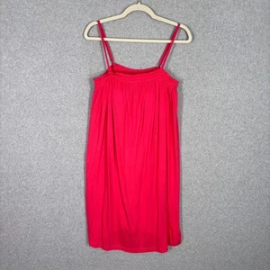 Soma Dress Medium Weekend Soft Flowy Smocked Pool Lounge Resort Sleep PJs Bra - Picture 1 of 12