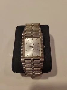 JEAN PAUL Genuine Diamond Japan Quartz  Watch - Silvet Tone - AS-IS - Picture 1 of 8