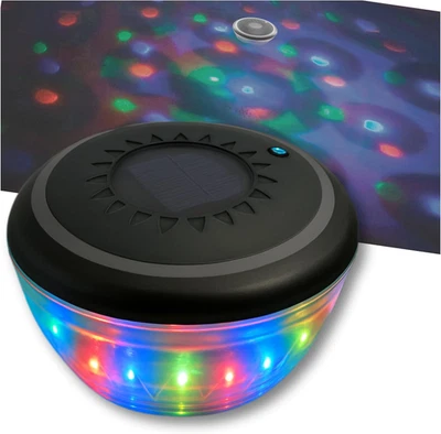 ИГРА Подводное Шоу Бассейн Аккумулятор Цветной Светодиод 7 Режимов Освещения, Работает на Солнечной Энергии, Долговечен - Изображение 1 из 4