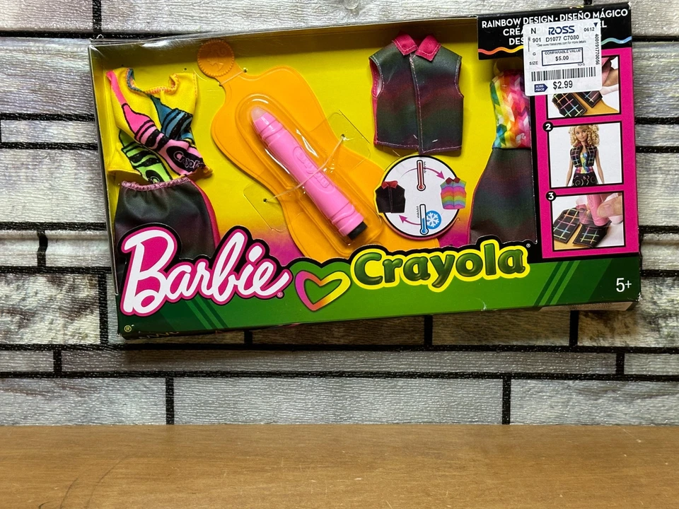 Barbie Crayola Rainbow Design 1. is