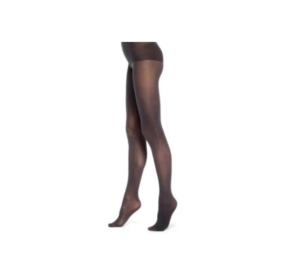 DKNY Opaque Coverage Control Top Tights Size Small Chocolate Brown 412s