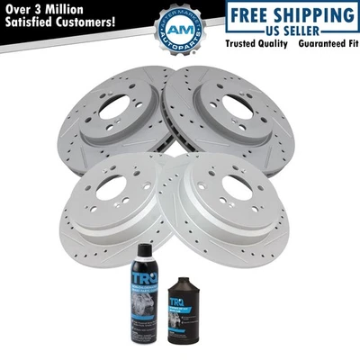 Juego de rotores de freno delanteros y traseros para Honda Odyssey 2005-2010 Foto 1 de 4