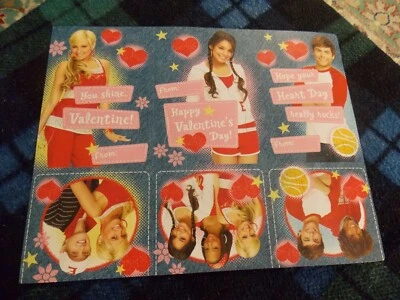 DISNEY High School Musical HALLMARK VALENTINES DAY Cut Out CARDS 1 sheet of 3 VG - Image 1 of 3