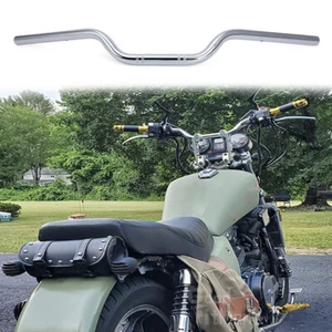 Motorcycle Handlebar 7/8" Handle Bar MX Style Chrome For Honda Magna VF750c V45 - Picture 1 of 12